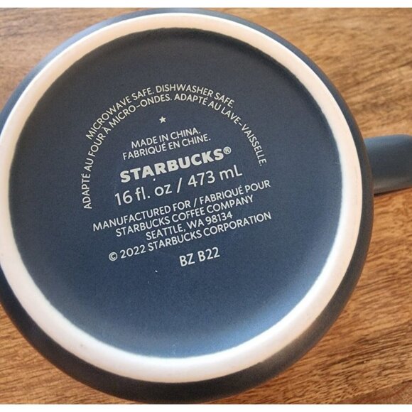 2022 STARBUCKS Earth Day Recycled Ceramic Matte Coffee Cup Tea Mug | 16oz - Picture 5 of 5